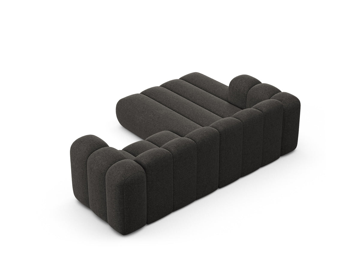 Lupine Modulares Ecksofa links 3 Sitzer in Dark Grey-Eden präsentiert im Onlineshop von KAQTU Design AG. L-Sofa links ist von Micadoni