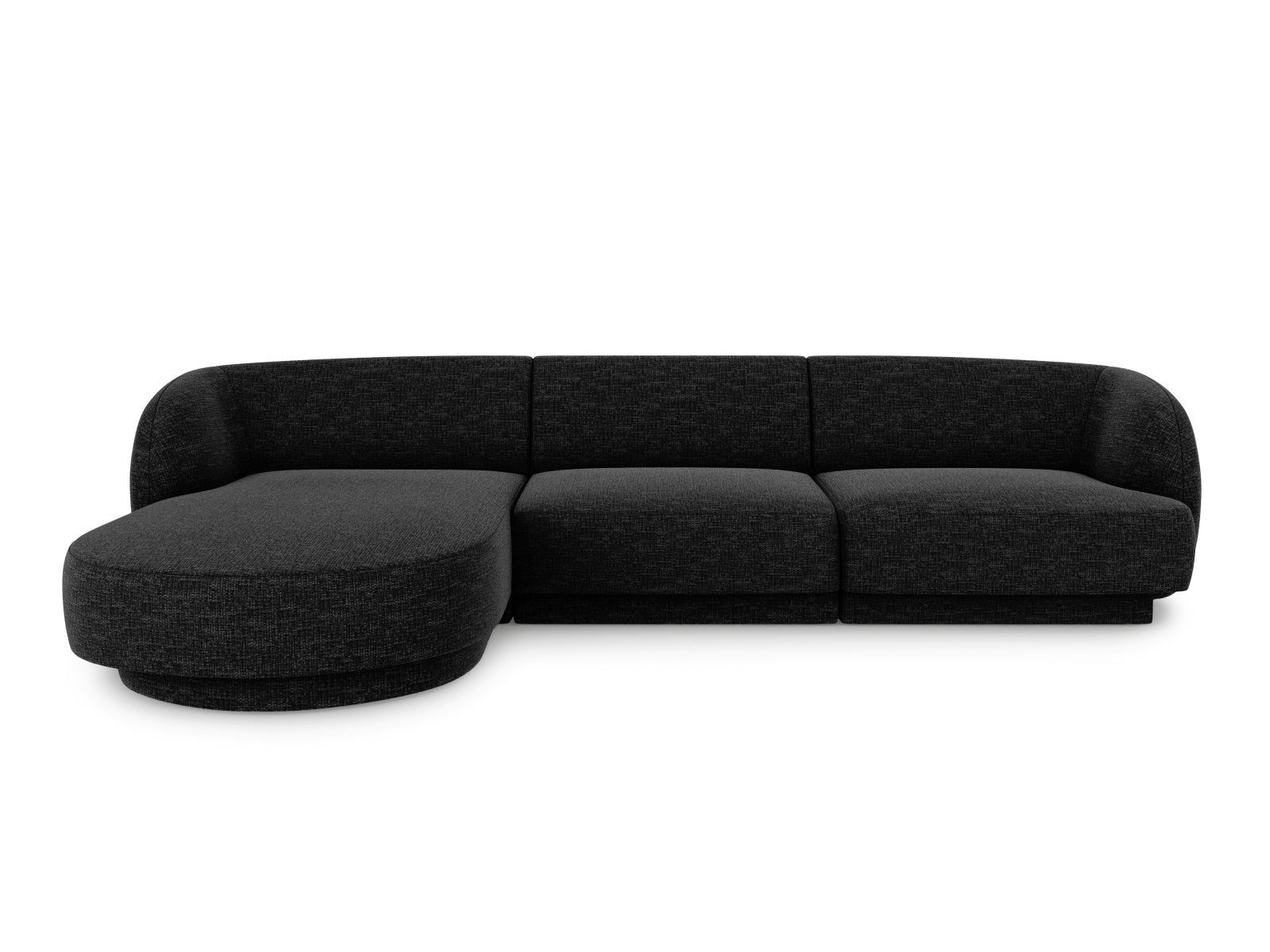 Miley Ecksofa links 4 Sitzer in Anthracite präsentiert im Onlineshop von KAQTU Design AG. Ecksofa links ist von Micadoni