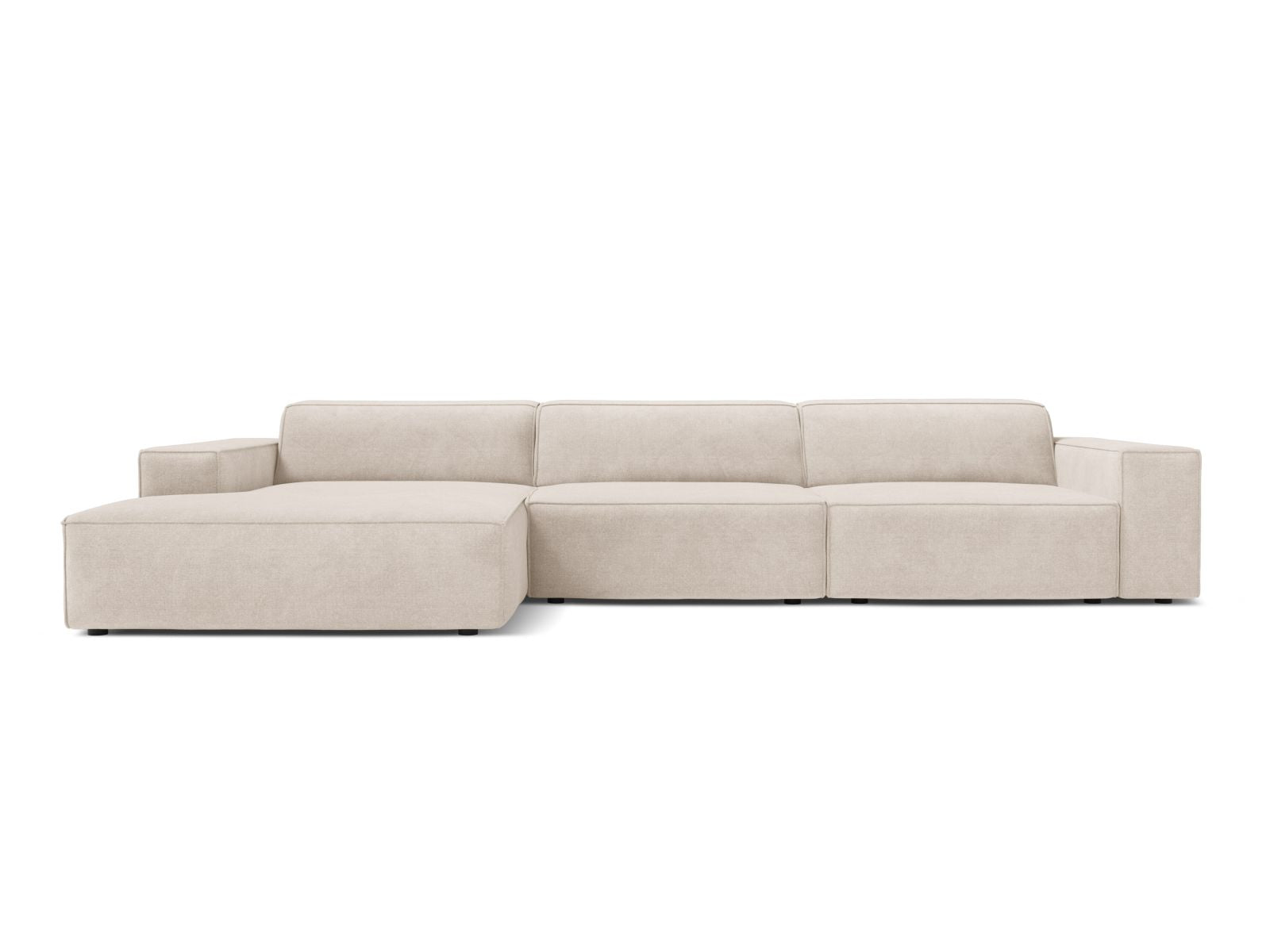 4-Sitzer Ecksofa links modular Jodie in Beige-Liberty präsentiert im Onlineshop von KAQTU Design AG. Ecksofa links ist von Micadoni