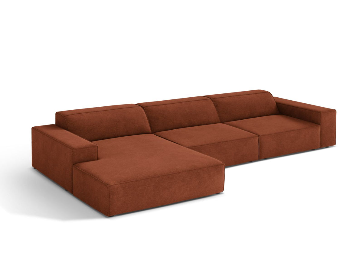 4-Sitzer Ecksofa links modular Jodie in Brick-Liberty präsentiert im Onlineshop von KAQTU Design AG. Ecksofa links ist von Micadoni