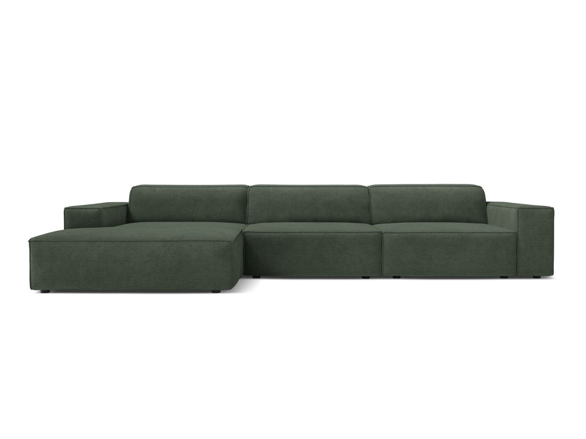 4-Sitzer Ecksofa links modular Jodie in Moss Green-Liberty präsentiert im Onlineshop von KAQTU Design AG. Ecksofa links ist von Micadoni