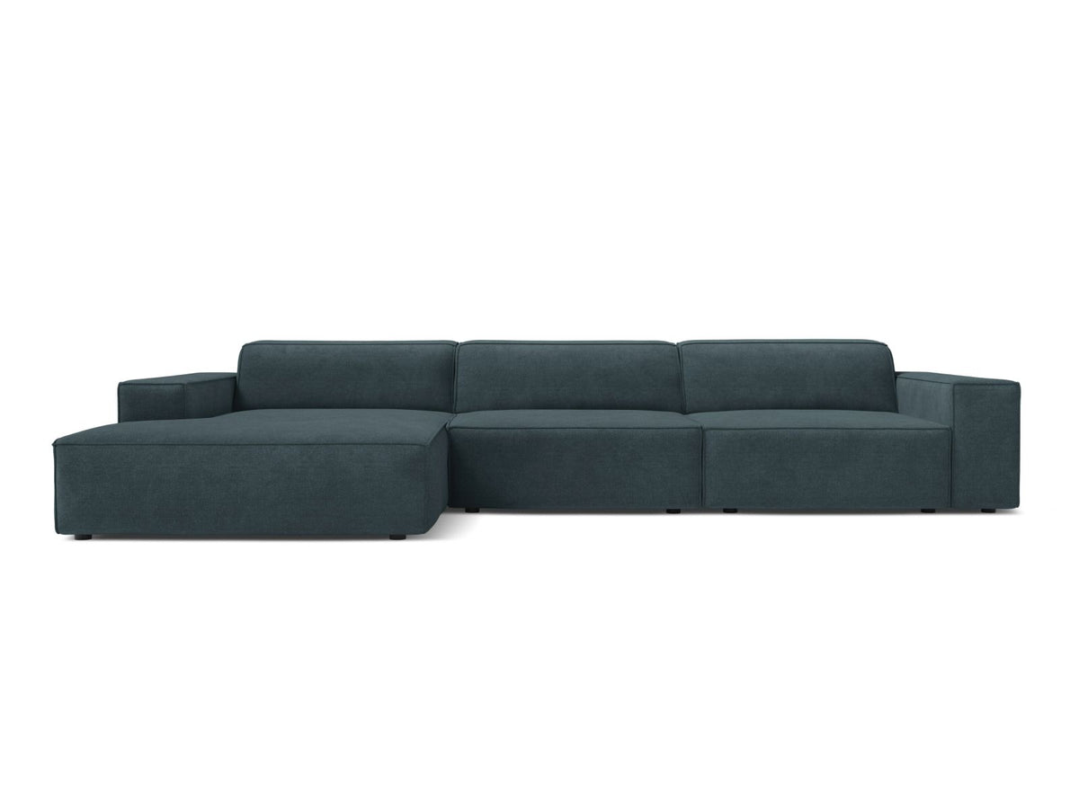 4-Sitzer Ecksofa links modular Jodie in Deep Petrol-Liberty präsentiert im Onlineshop von KAQTU Design AG. Ecksofa links ist von Micadoni