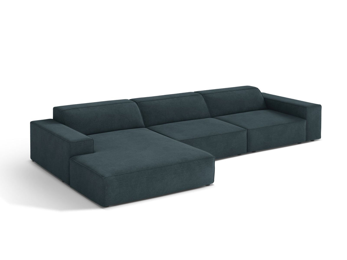 4-Sitzer Ecksofa links modular Jodie in Deep Petrol-Liberty präsentiert im Onlineshop von KAQTU Design AG. Ecksofa links ist von Micadoni