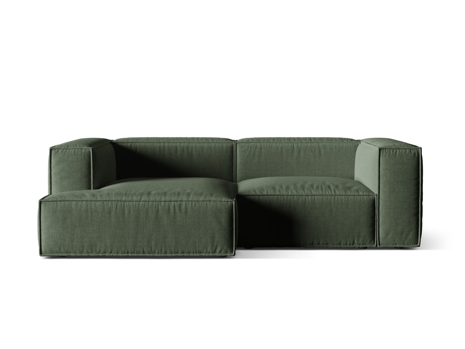 3-Sitzer Ecksofa links modular Nuria in Moss Green-Liberty präsentiert im Onlineshop von KAQTU Design AG. Ecksofa links ist von Micadoni