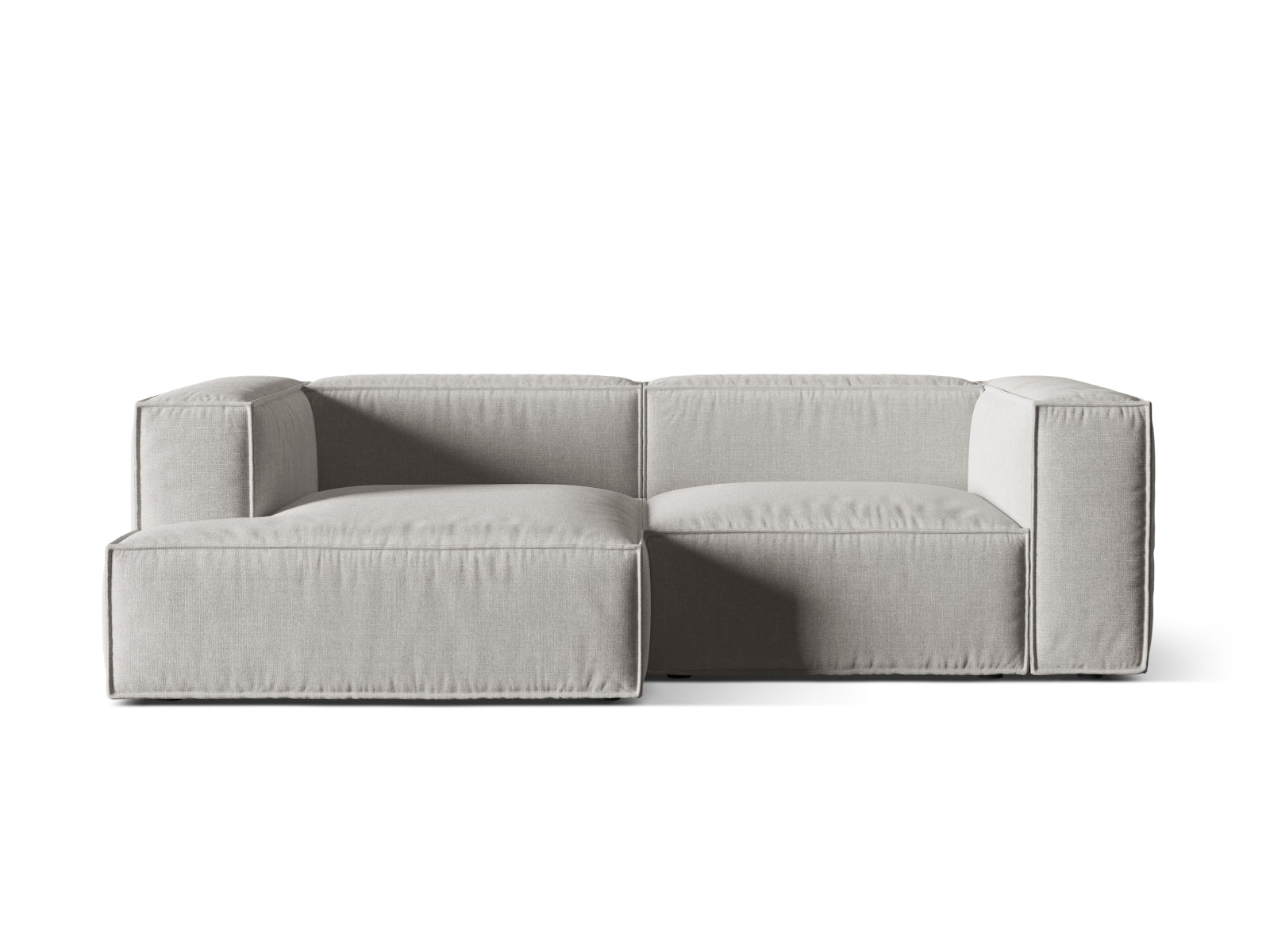 3-Sitzer Ecksofa links modular Nuria in Light Grey-Liberty präsentiert im Onlineshop von KAQTU Design AG. Ecksofa links ist von Micadoni