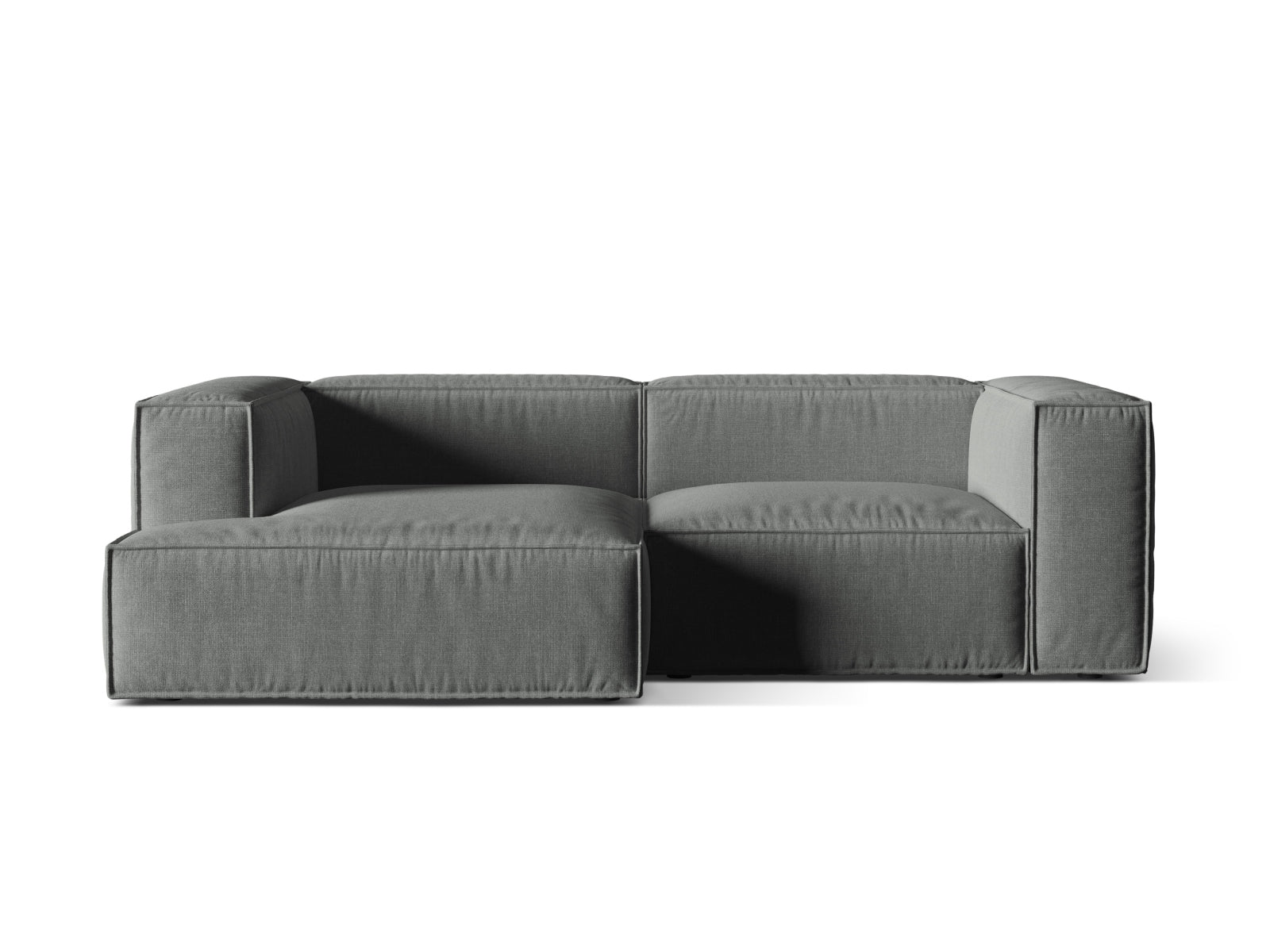 3-Sitzer Ecksofa links modular Nuria in Grey-Liberty präsentiert im Onlineshop von KAQTU Design AG. Ecksofa links ist von Micadoni
