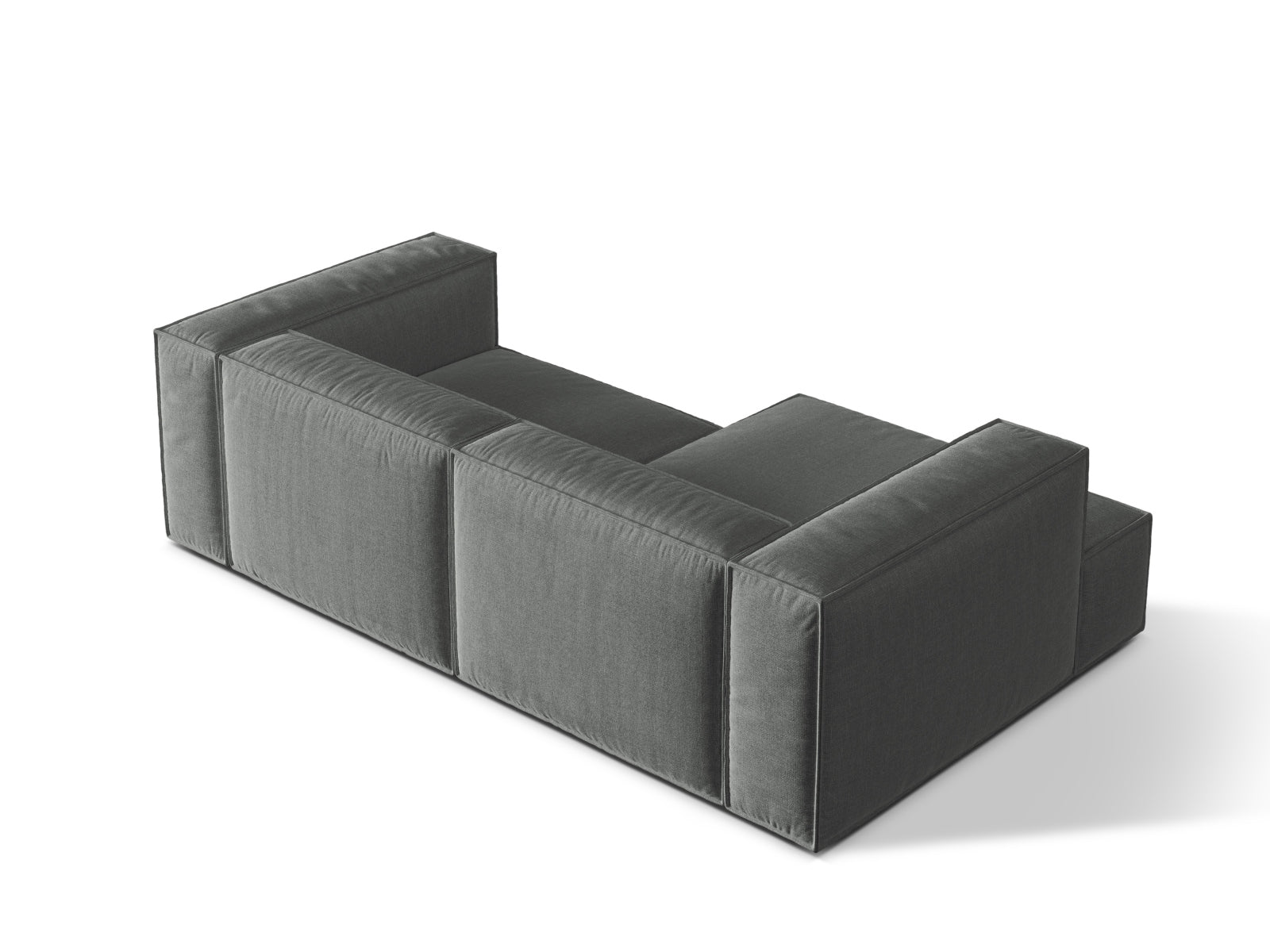 Stylisches 3-Sitzer Ecksofa links Nuria von Micadoni, perfekt für moderne Wohnzimmer und flexible Raumgestaltungen.