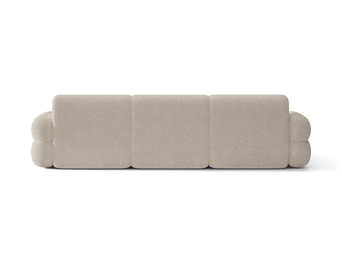 Linkes L-Ecksofa Neo von Micadoni in Dunkles Olivgrün, mit hoher Rückenlehne, schwarzen Kunststoffbeinen und tiefer gepolsterter Sitzfläche.