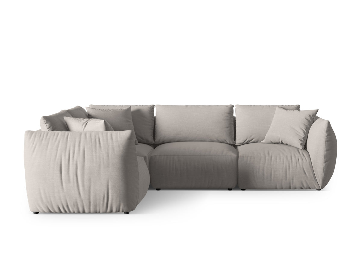 Chris Ecksofa links 4 Sitzer in Natural-LINS präsentiert im Onlineshop von KAQTU Design AG. Ecksofa links ist von Micadoni