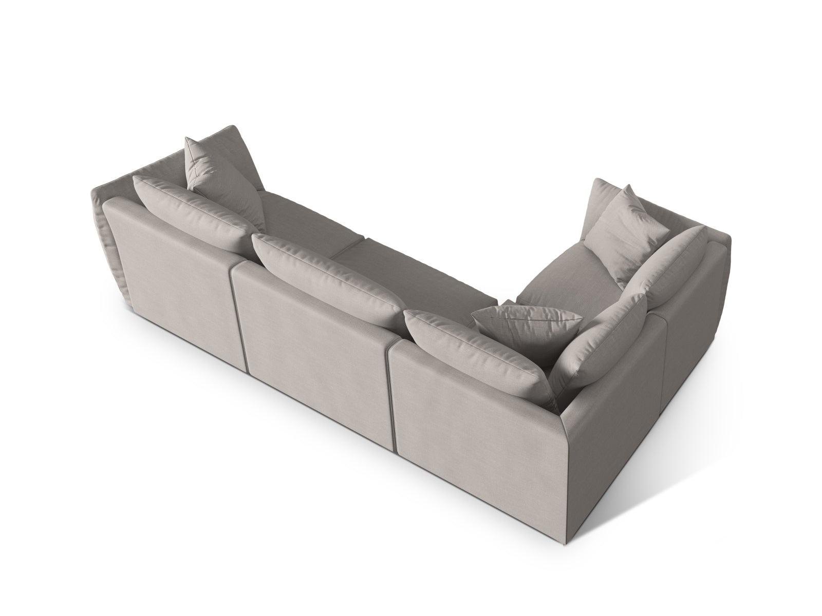 Chris Ecksofa links 4 Sitzer in Natural-LINS präsentiert im Onlineshop von KAQTU Design AG. Ecksofa links ist von Micadoni