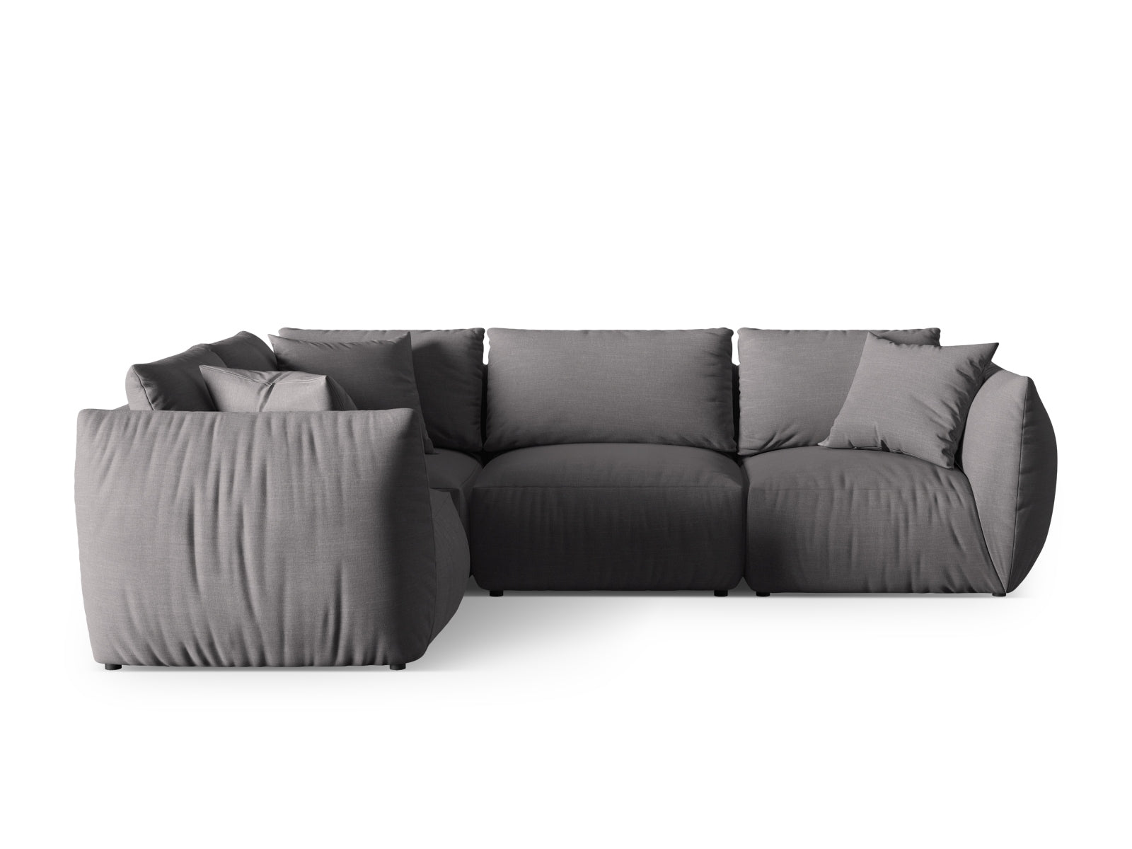 Chris Ecksofa links 4 Sitzer in Sand-LINS präsentiert im Onlineshop von KAQTU Design AG. Ecksofa links ist von Micadoni