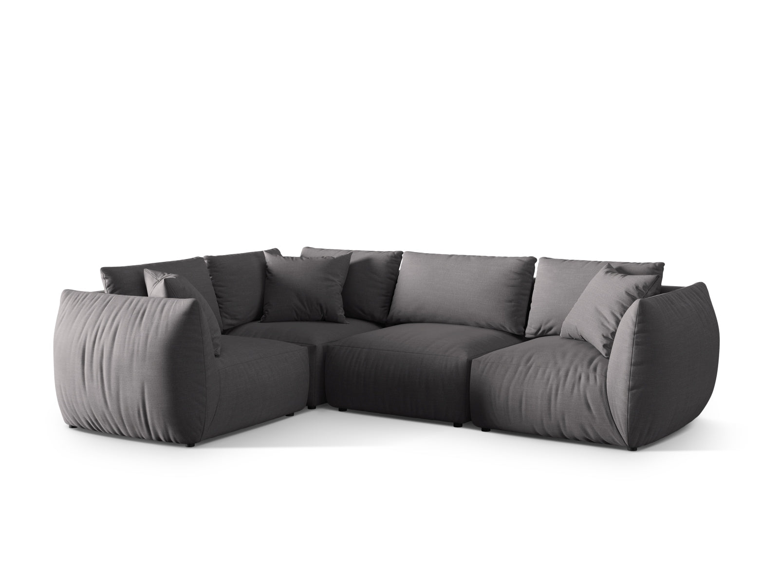Chris Ecksofa links 4 Sitzer in Sand-LINS präsentiert im Onlineshop von KAQTU Design AG. Ecksofa links ist von Micadoni