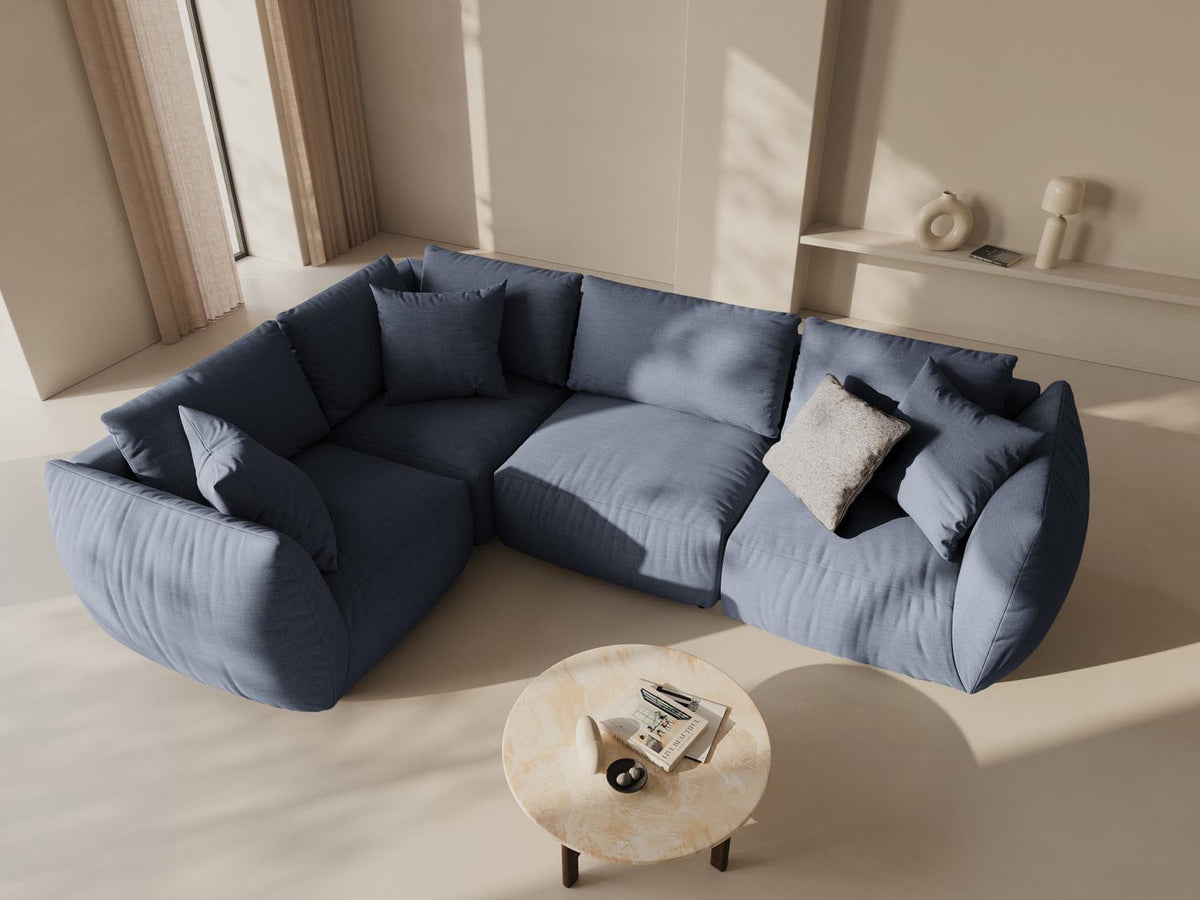 Chris Ecksofa links 4 Sitzer in Light Green-LINS präsentiert im Onlineshop von KAQTU Design AG. Ecksofa links ist von Micadoni