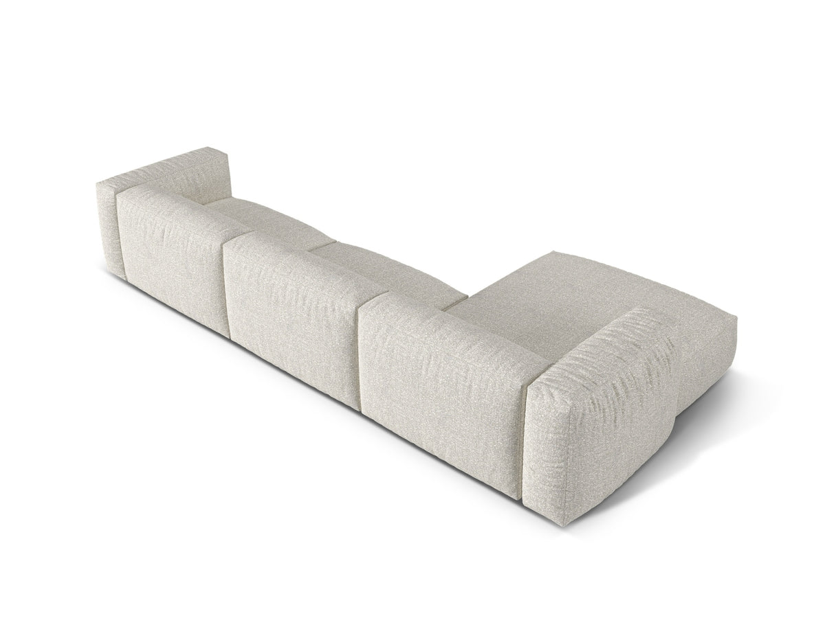 3-Sitzer Modular Ecksofa links Martina in Grey Beige Melange-Monet präsentiert im Onlineshop von KAQTU Design AG. Ecksofa links ist von Micadoni