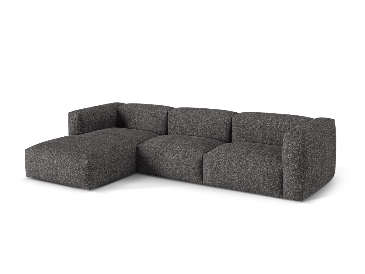 3-Sitzer Modular Ecksofa links Martina in Anthracite-Monet präsentiert im Onlineshop von KAQTU Design AG. Ecksofa links ist von Micadoni