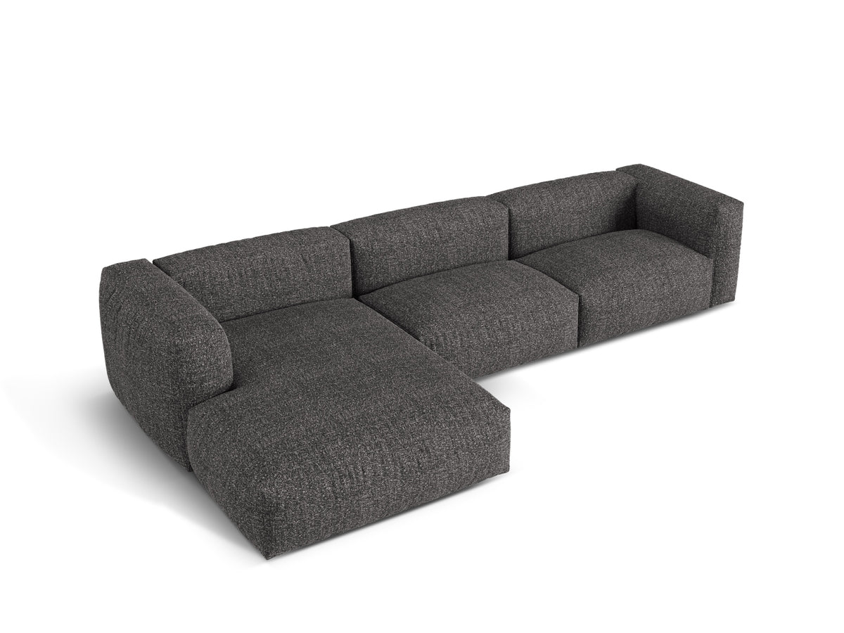 3-Sitzer Modular Ecksofa links Martina in Anthracite-Monet präsentiert im Onlineshop von KAQTU Design AG. Ecksofa links ist von Micadoni
