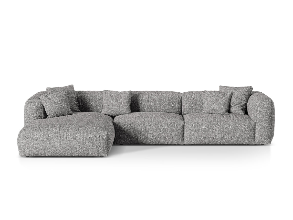 3-Sitzer Modular Ecksofa links Martina in Graphite-Monet präsentiert im Onlineshop von KAQTU Design AG. Ecksofa links ist von Micadoni