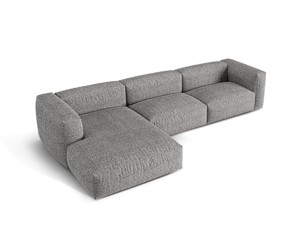 3-Sitzer Modular Ecksofa links Martina in Graphite-Monet präsentiert im Onlineshop von KAQTU Design AG. Ecksofa links ist von Micadoni