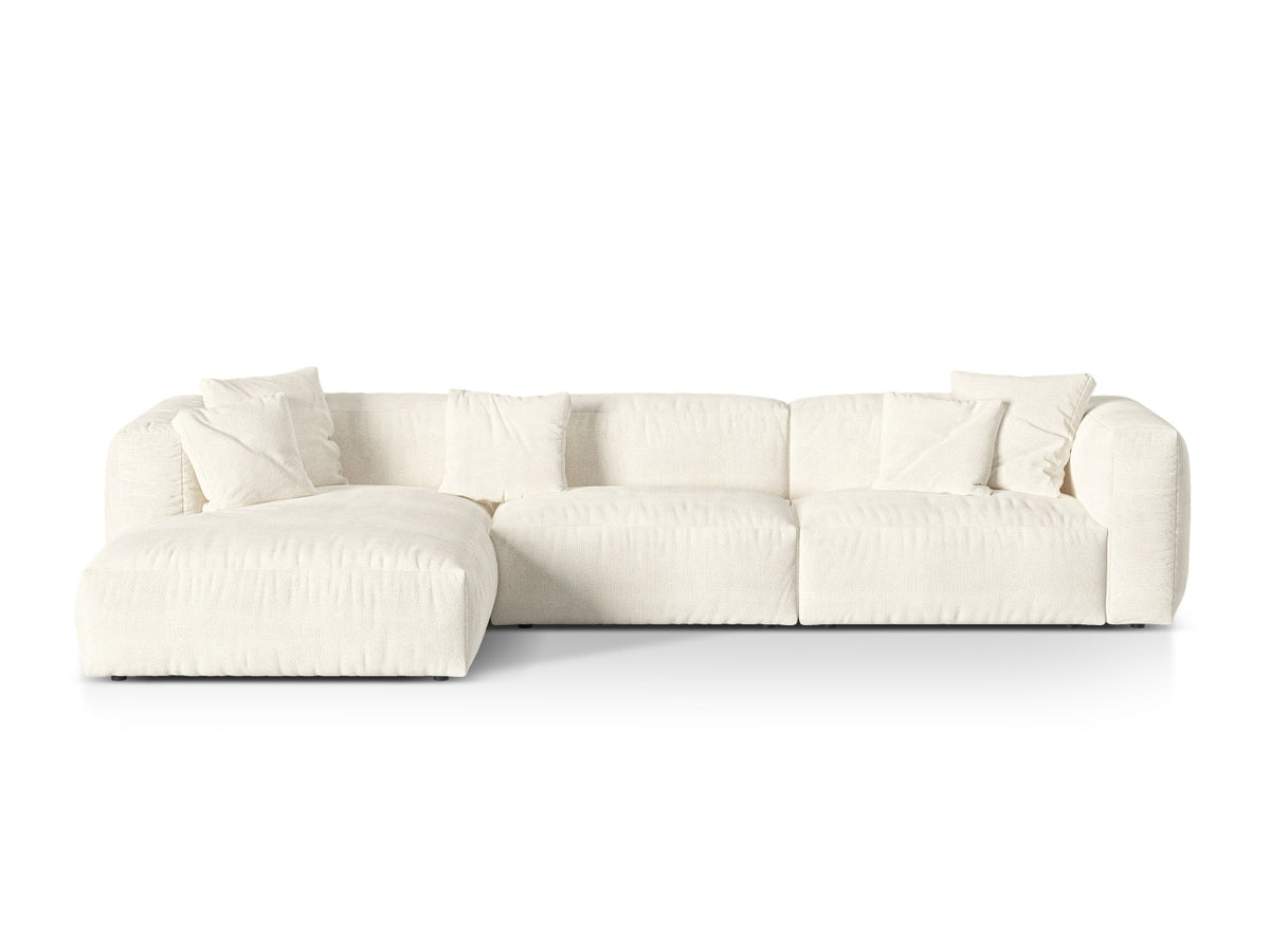 3-Sitzer Modular Ecksofa links Martina in Ivory-Monet präsentiert im Onlineshop von KAQTU Design AG. Ecksofa links ist von Micadoni