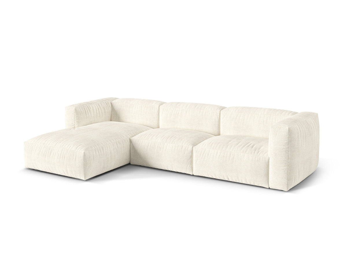 3-Sitzer Modular Ecksofa links Martina in Ivory-Monet präsentiert im Onlineshop von KAQTU Design AG. Ecksofa links ist von Micadoni