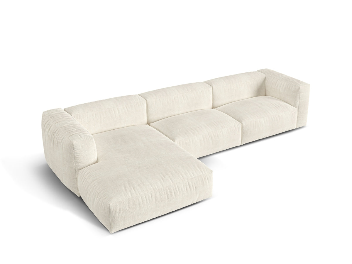 3-Sitzer Modular Ecksofa links Martina in Ivory-Monet präsentiert im Onlineshop von KAQTU Design AG. Ecksofa links ist von Micadoni