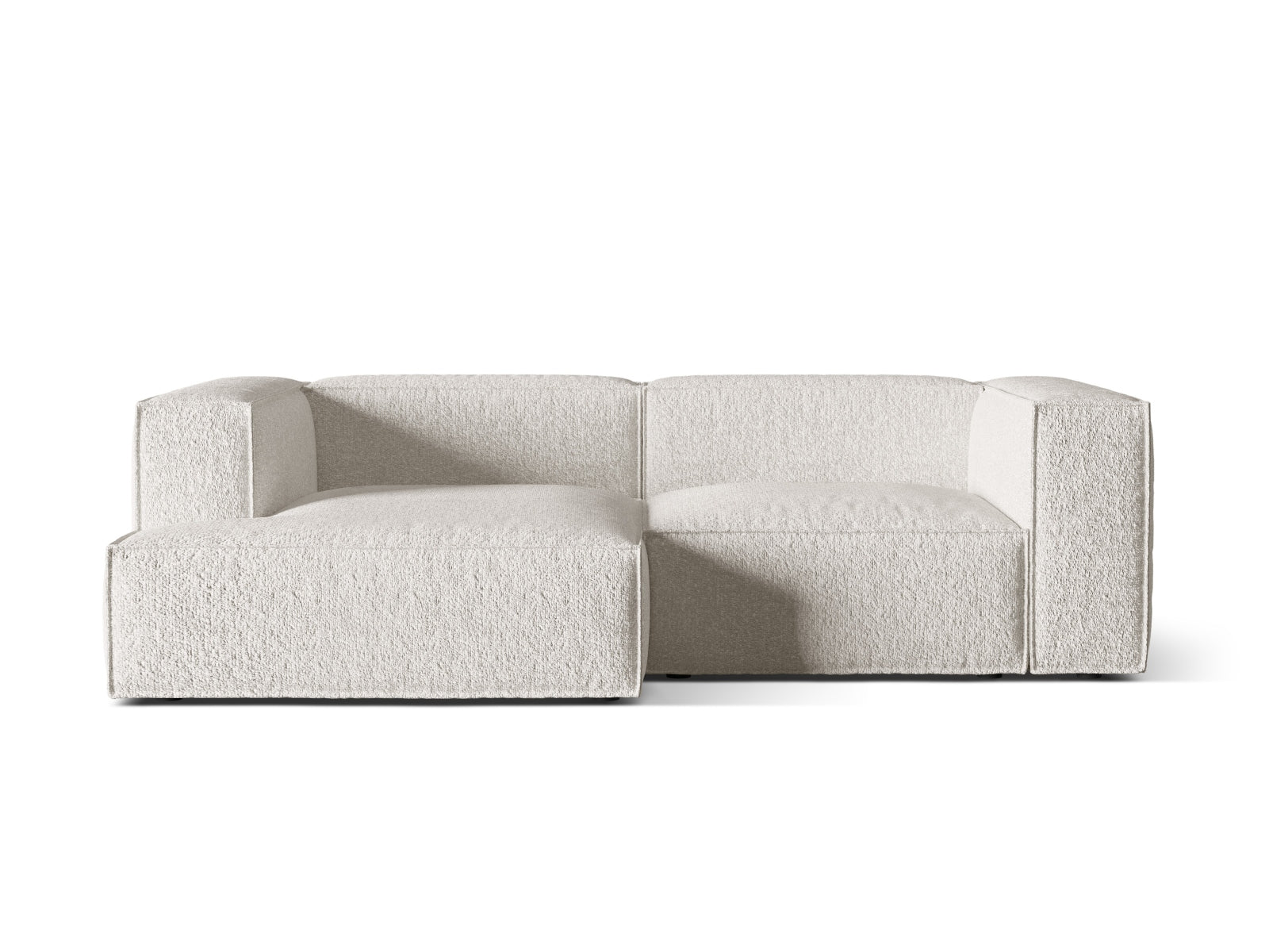 Nuria Boucle Modular Ecksofa links 3 Sitzer in Grey Beige Melange präsentiert im Onlineshop von KAQTU Design AG. Ecksofa links ist von Micadoni