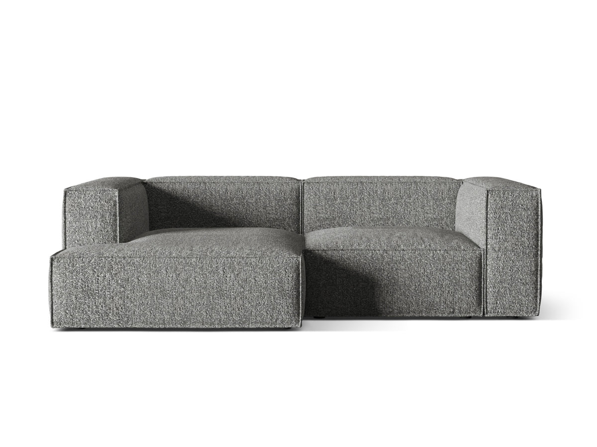 Nuria Boucle Modular Ecksofa links 3 Sitzer in Graphite-Monet präsentiert im Onlineshop von KAQTU Design AG. L-Sofa links ist von Micadoni