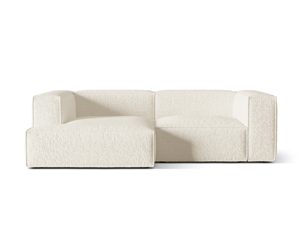 Nuria Boucle Modular Ecksofa links 3 Sitzer in Ivory-Monet präsentiert im Onlineshop von KAQTU Design AG. L-Sofa links ist von Micadoni