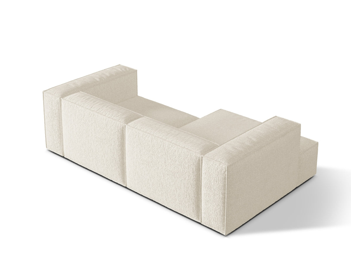 Nuria Boucle Modular Ecksofa links 3 Sitzer in Ivory-Monet präsentiert im Onlineshop von KAQTU Design AG. L-Sofa links ist von Micadoni
