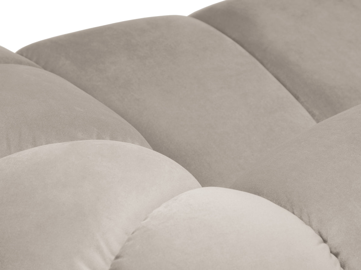 Diana Velour links Ecksofa 4 Sitzer in Beige-Salvador präsentiert im Onlineshop von KAQTU Design AG. L-Sofa links ist von Micadoni