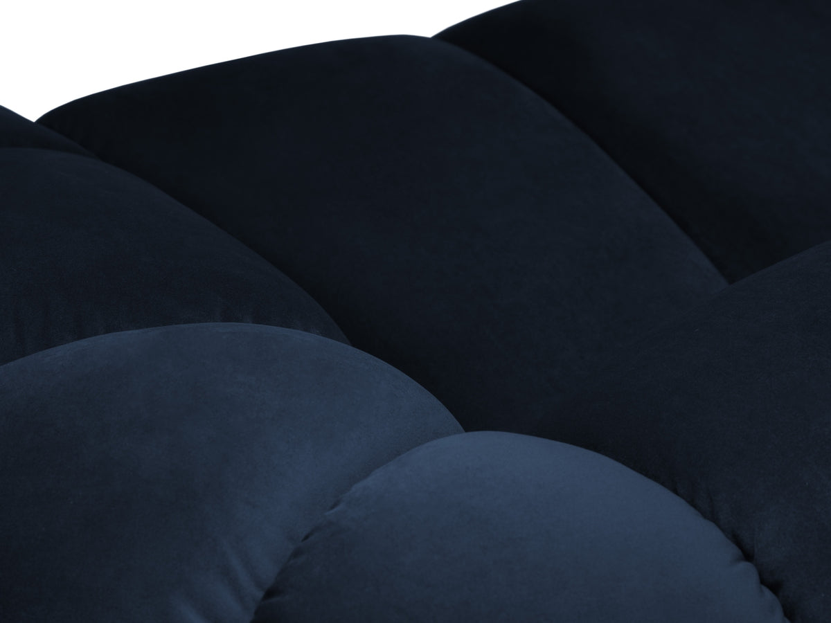 Diana Velour links Ecksofa 4 Sitzer in Royal Blue-Salvador präsentiert im Onlineshop von KAQTU Design AG. L-Sofa links ist von Micadoni