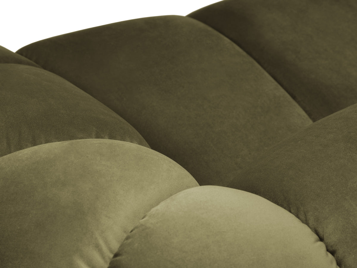 Diana Velour links Ecksofa 4 Sitzer in Green-Salvador präsentiert im Onlineshop von KAQTU Design AG. L-Sofa links ist von Micadoni