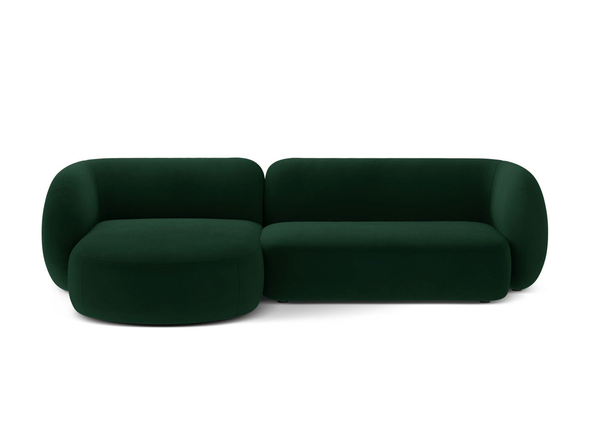 3-Sitzer Modular Ecksofa links Kate in Bottle Green-Salvador präsentiert im Onlineshop von KAQTU Design AG. Ecksofa links ist von Micadoni