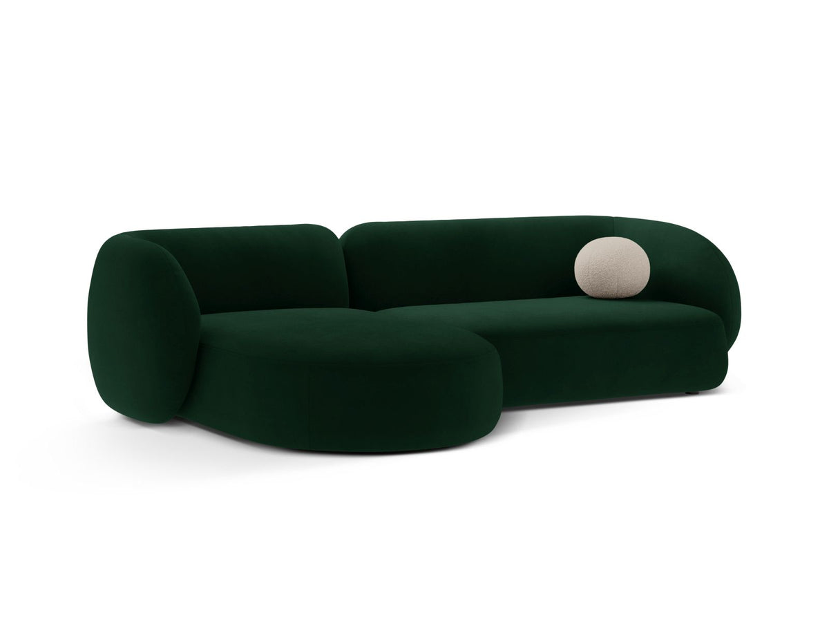 3-Sitzer Modular Ecksofa links Kate in Bottle Green-Salvador präsentiert im Onlineshop von KAQTU Design AG. Ecksofa links ist von Micadoni