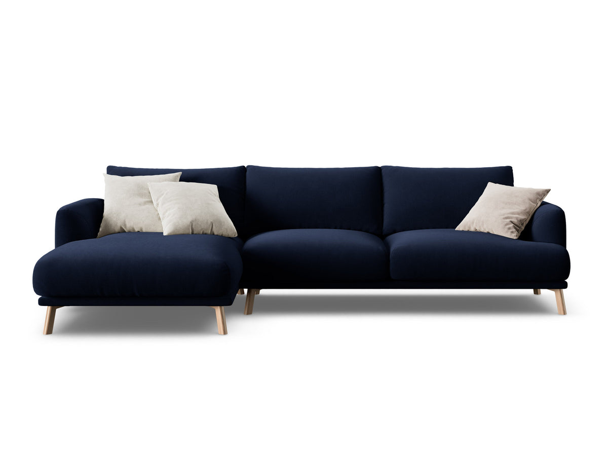 4-Sitzer Ecksofa links Naomi in Royal Blue-Salvador präsentiert im Onlineshop von KAQTU Design AG. Ecksofa links ist von Micadoni