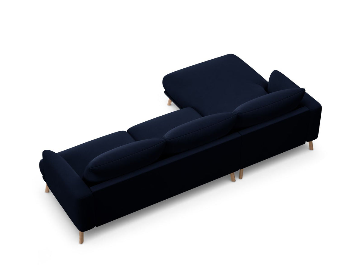 4-Sitzer Ecksofa links Naomi in Royal Blue-Salvador präsentiert im Onlineshop von KAQTU Design AG. Ecksofa links ist von Micadoni