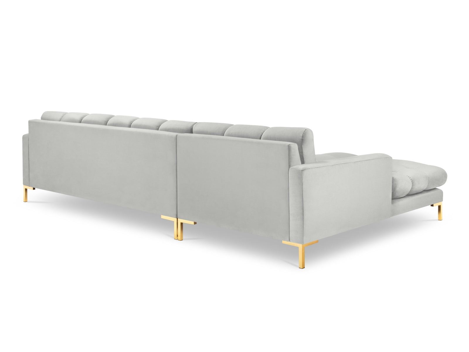 Entdecken Sie das Mamaia Velour Ecksofa links von Micadoni – ein stilvolles 5-Sitzer Sofa, das Komfort und Eleganz in Ihr Wohnzimmer bringt.