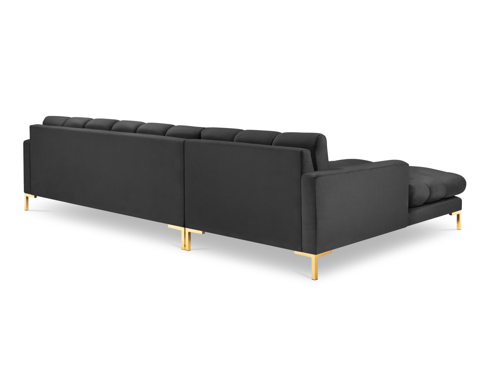 Entdecken Sie das Mamaia Velour Ecksofa links von Micadoni – ein stilvolles 5-Sitzer Sofa, das Komfort und Eleganz in Ihr Wohnzimmer bringt.