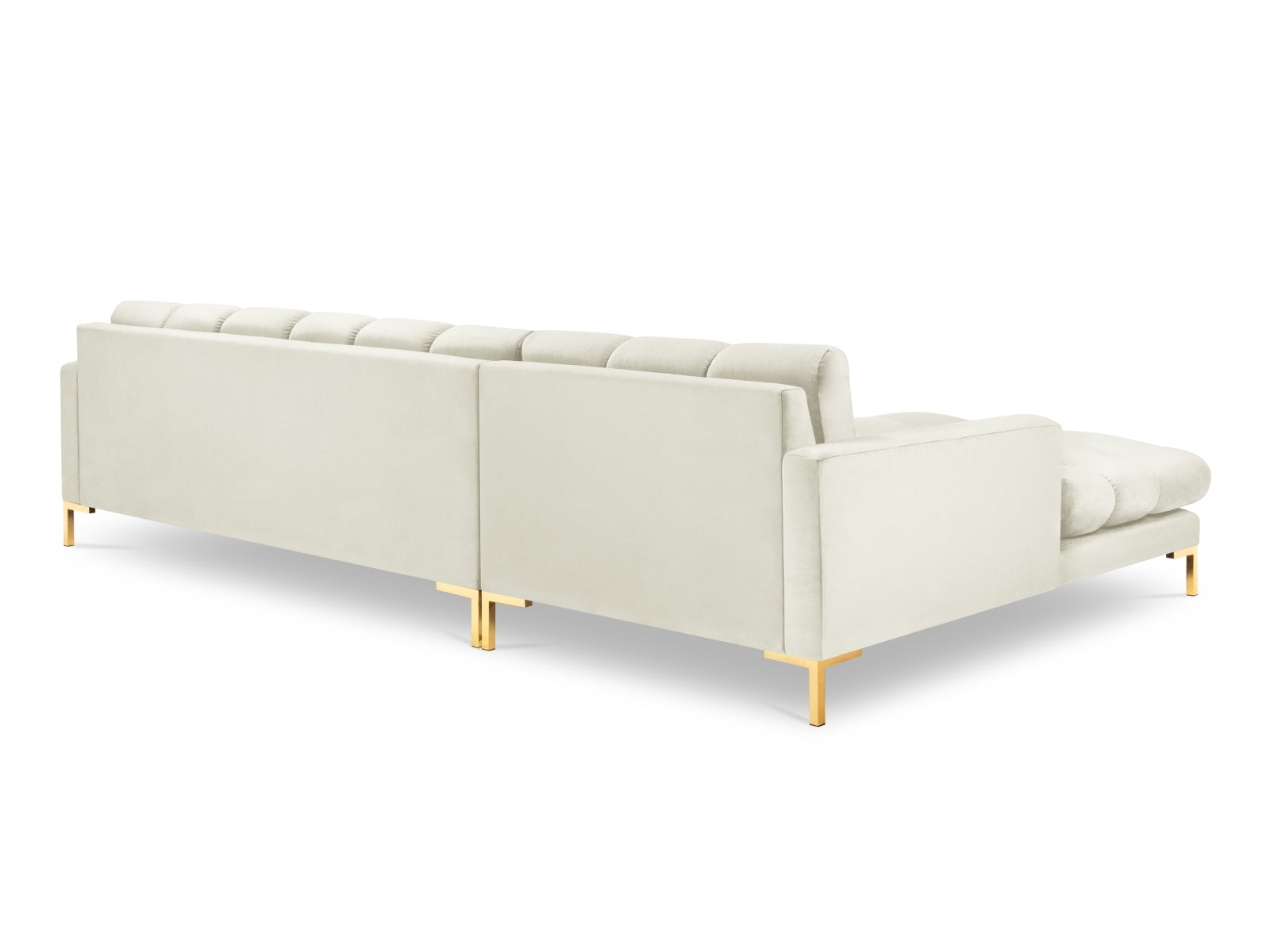 Entdecken Sie das Mamaia Velour Ecksofa links von Micadoni – ein stilvolles 5-Sitzer Sofa, das Komfort und Eleganz in Ihr Wohnzimmer bringt.
