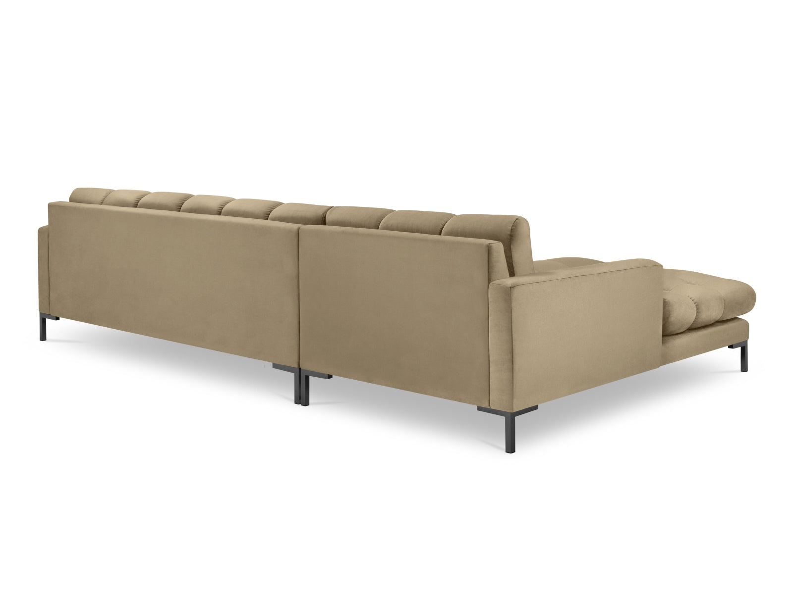 Entdecken Sie das Mamaia Velour Ecksofa links von Micadoni – ein stilvolles 5-Sitzer Sofa, das Komfort und Eleganz in Ihr Wohnzimmer bringt.