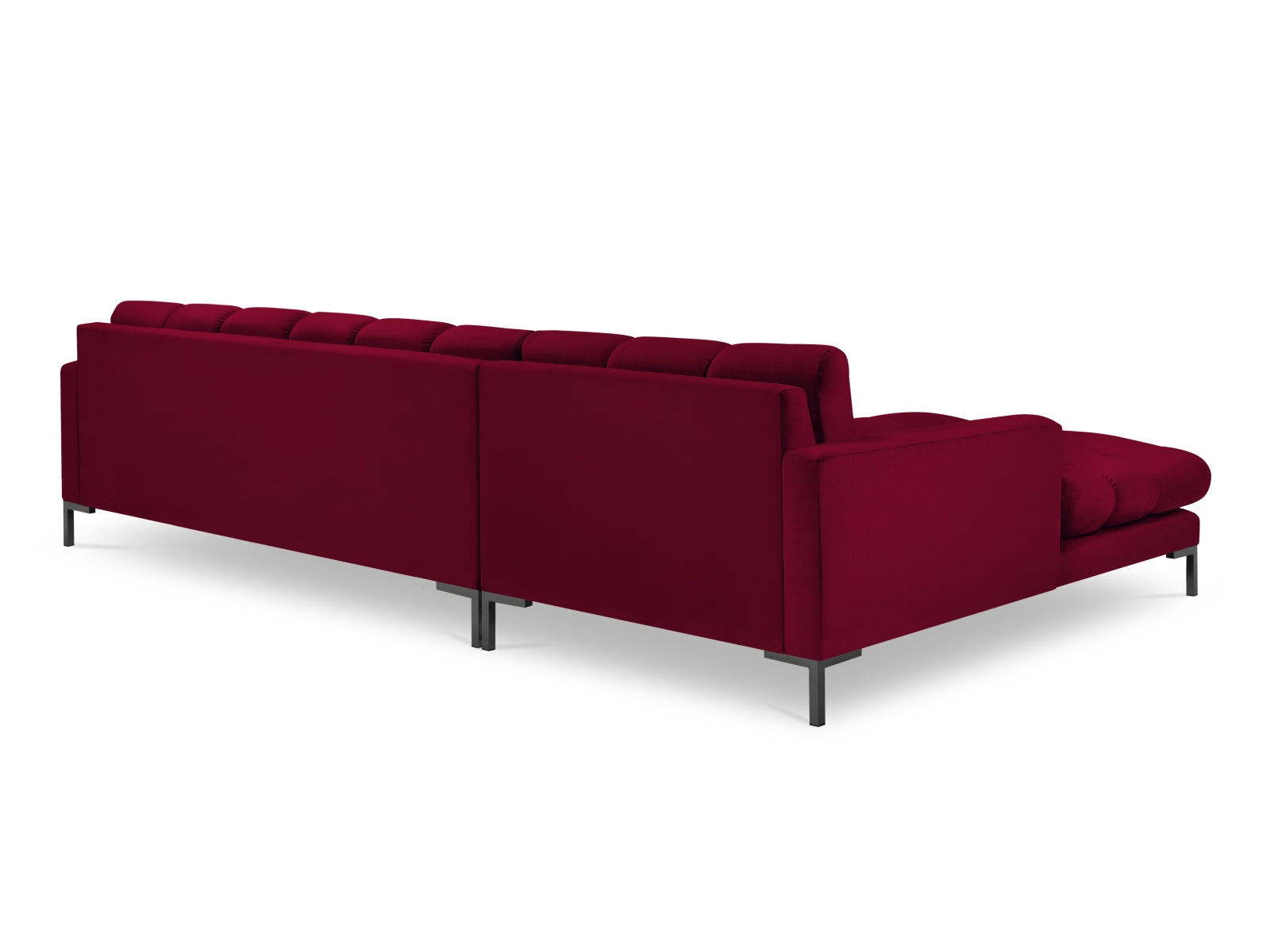 Entdecken Sie das Mamaia Velour Ecksofa links von Micadoni – ein stilvolles 5-Sitzer Sofa, das Komfort und Eleganz in Ihr Wohnzimmer bringt.