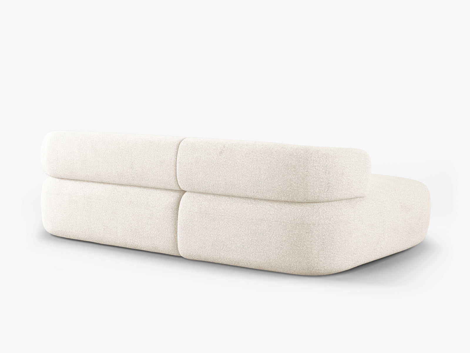 Erleben Sie das Jenny Boucle Ecksofa links von Micadoni – ein modernes 5-Sitzer Sofa, das mit hochwertiger Boucle-Polsterung und elegantem Design überzeugt.