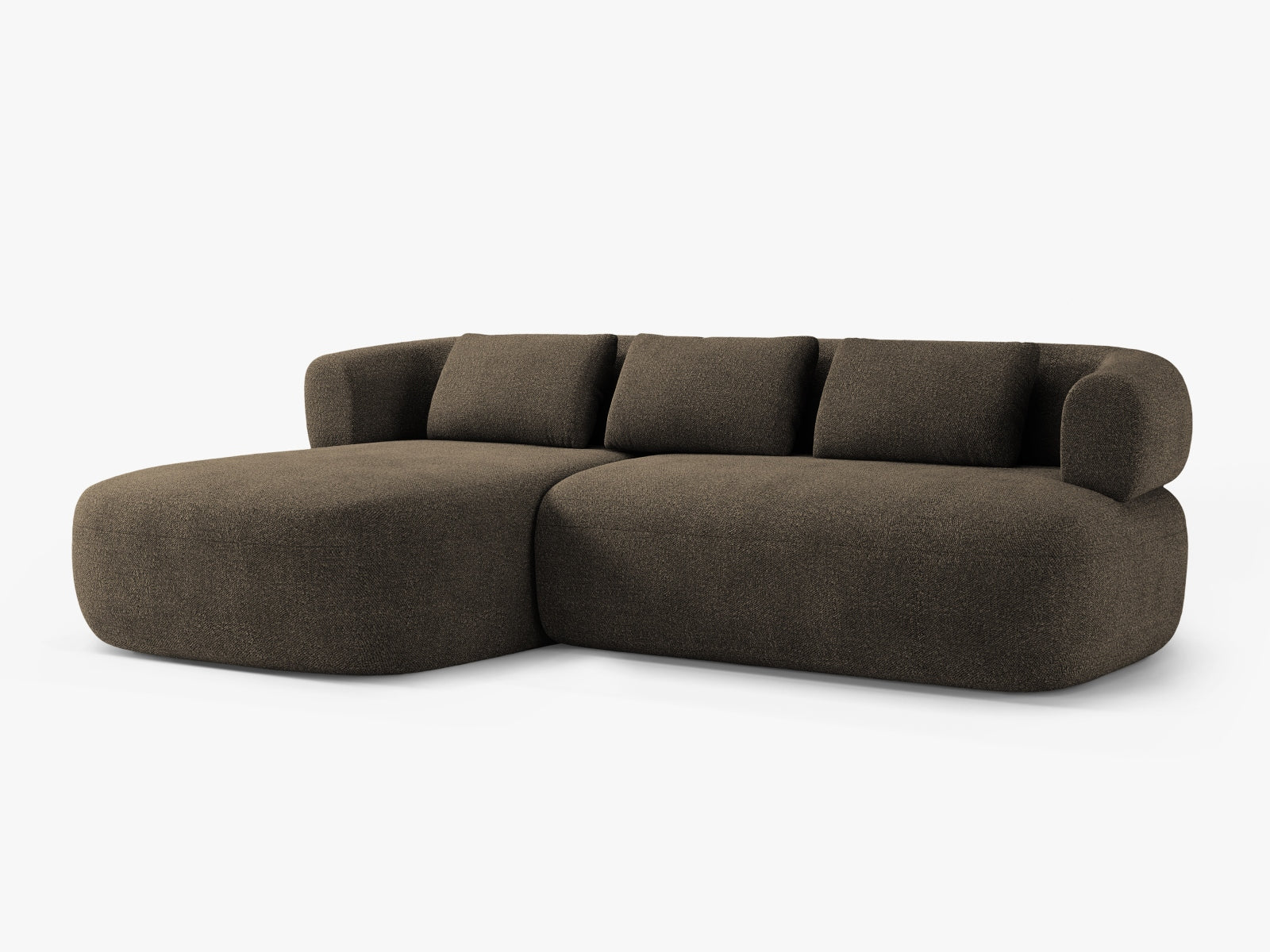 Entdecken Sie das elegante Jenny Boucle Ecksofa links von Micadoni – ein stilvolles 5-Sitzer Sofa, das Komfort und modernes Design vereint.