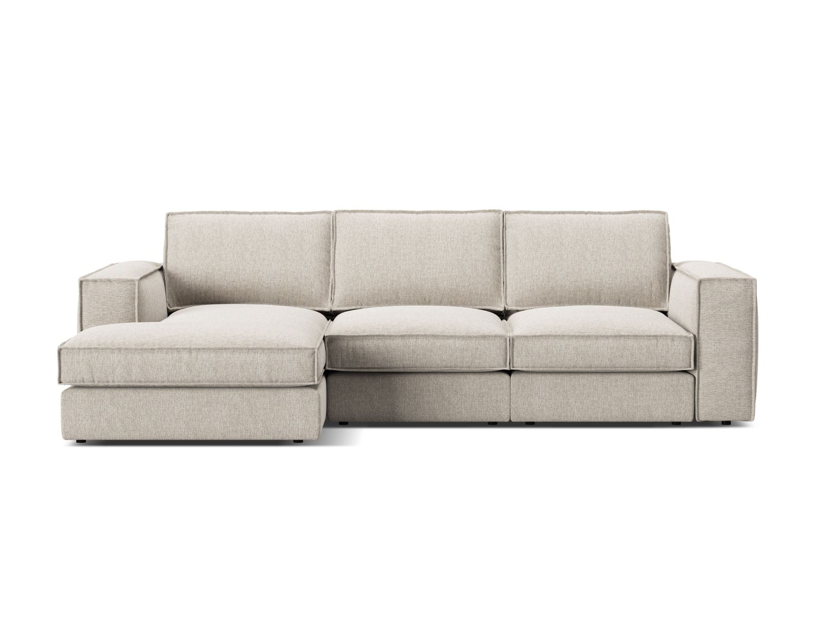 3-Sitzer Ecksofa links modular Pola in Sand-Babel präsentiert im Onlineshop von KAQTU Design AG. Ecksofa links ist von Micadoni