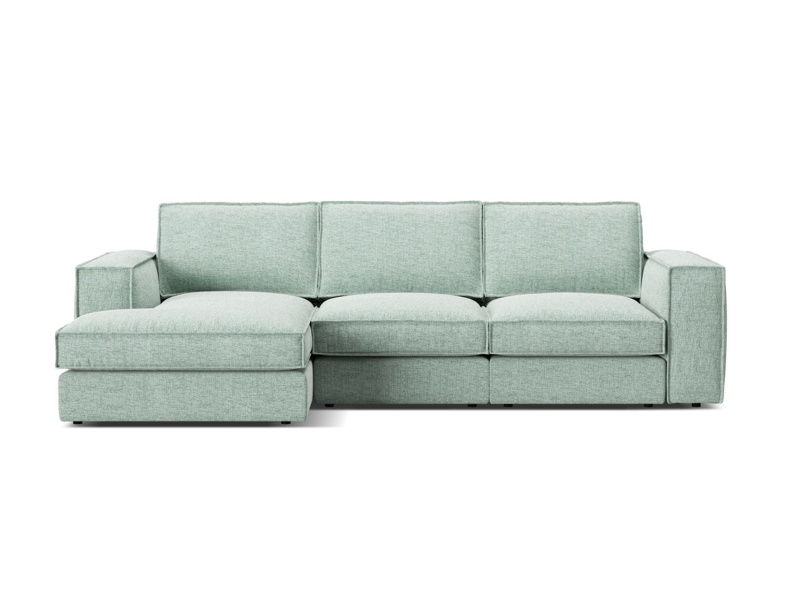 3-Sitzer Ecksofa links modular Pola in Mint-Babel präsentiert im Onlineshop von KAQTU Design AG. Ecksofa links ist von Micadoni