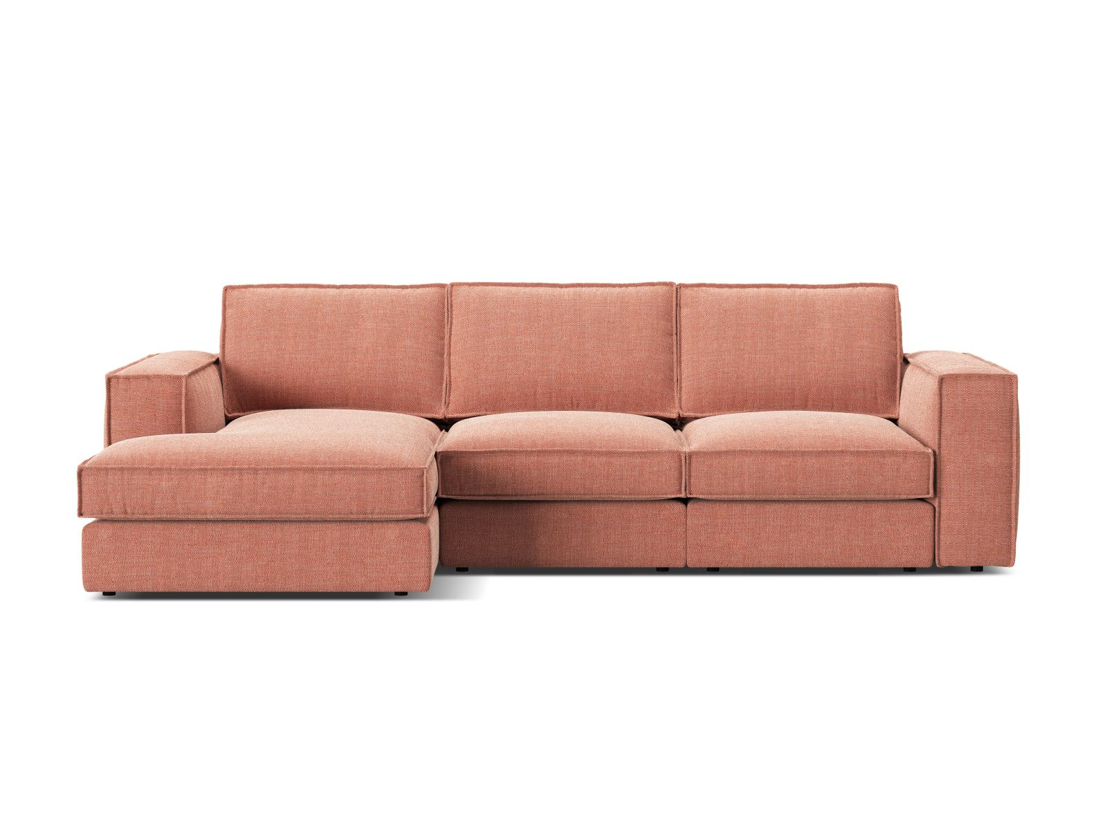3-Sitzer Ecksofa links modular Pola in Red-Babel präsentiert im Onlineshop von KAQTU Design AG. Ecksofa links ist von Micadoni