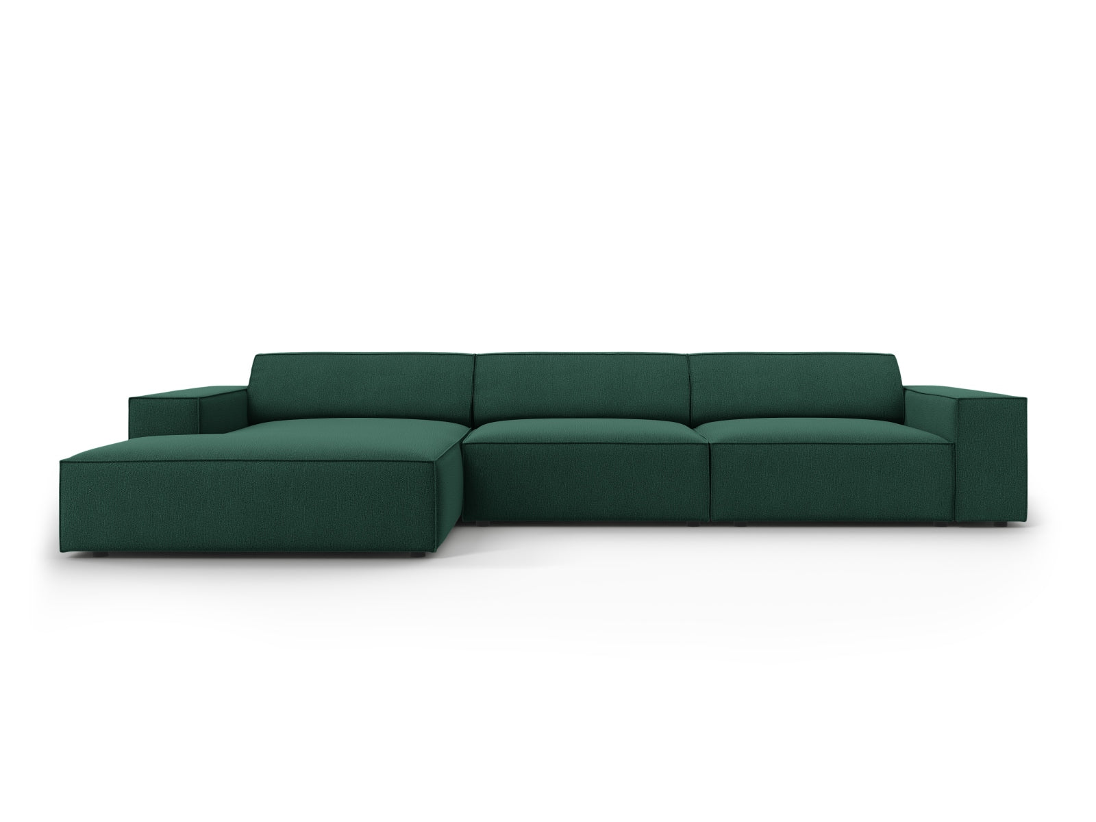 Jodie Modulares Ecksofa links 4 Sitzer in Green-Megan präsentiert im Onlineshop von KAQTU Design AG. L-Sofa links ist von Micadoni
