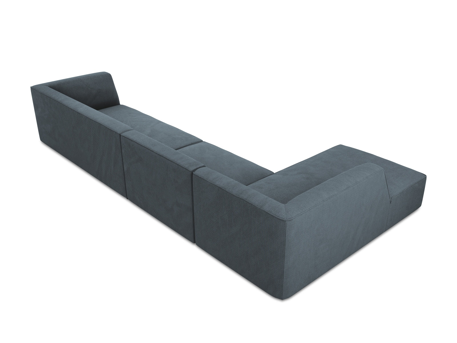 Elegantes, modulares 5-Sitzer Ecksofa Ruby links von Micadoni, perfekt für entspannte Stunden und geschmackvolle Wohnräume.