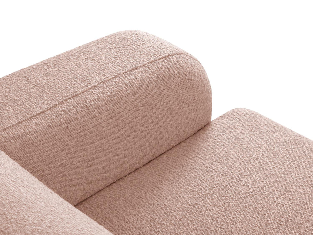 Molino Boucle Ecksofa links 6 Sitzer in Powder Pink-Baloo präsentiert im Onlineshop von KAQTU Design AG. Ecksofa links ist von Micadoni
