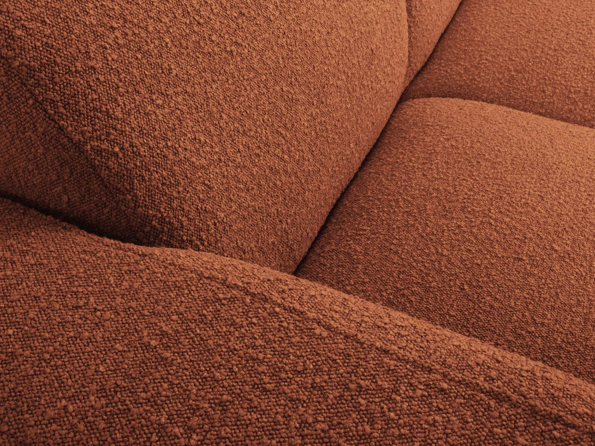 Molino Boucle Ecksofa links 6 Sitzer in Terracotta-Baloo präsentiert im Onlineshop von KAQTU Design AG. Ecksofa links ist von Micadoni